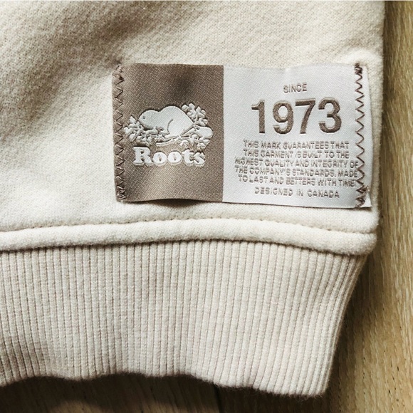 Roots Cream Mock Neck Sweatshirt - Picture 6 of 10